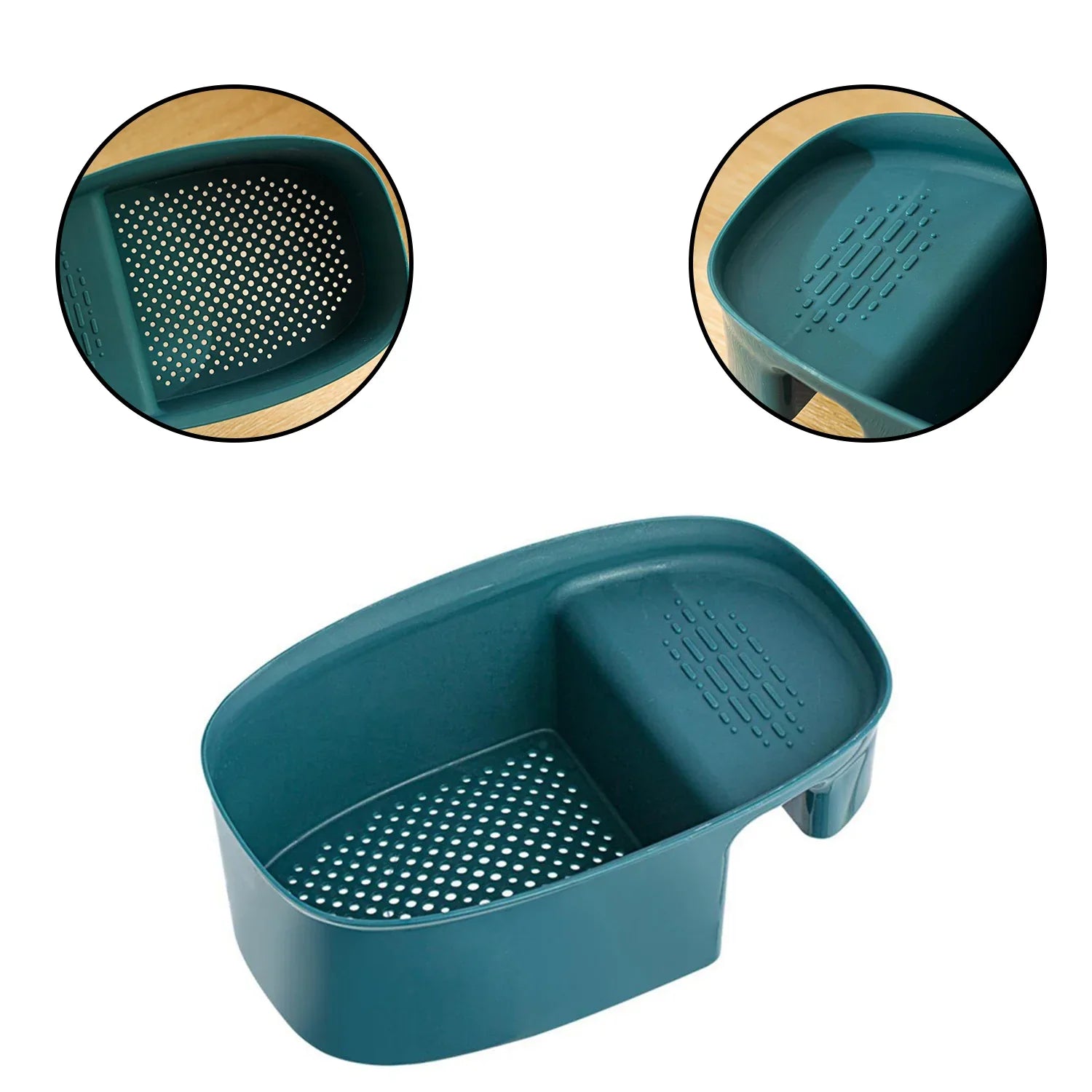 2833 Kitchen Dish Drainer And Drying Rack Sink Basket For Washing Bowls Utensils Vegetables Fruits Storage Organiser - Zidbik