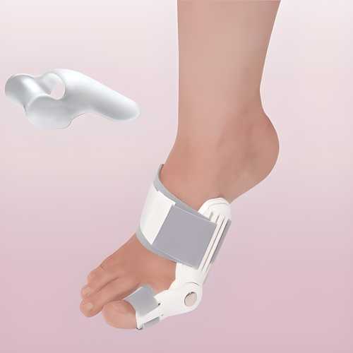 Silicone Toe Separator & Bunion Corrector Splint Kit for Foot Alignment Relief