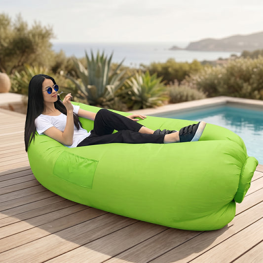 Inflatable Air Lounger Sofa For Outdoor Relaxing  Travel (1 Pc)