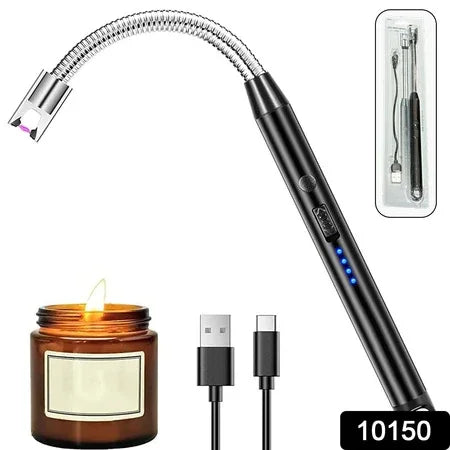 Lighter Long Flexible Electric Arc Usb Rechargeable Windproof Flameless Electronic Smoking Plasma Lighters - Zidbik