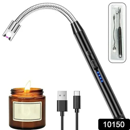 Lighter Long Flexible Electric Arc Usb Rechargeable Windproof Flameless Electronic Smoking Plasma Lighters - Zidbik