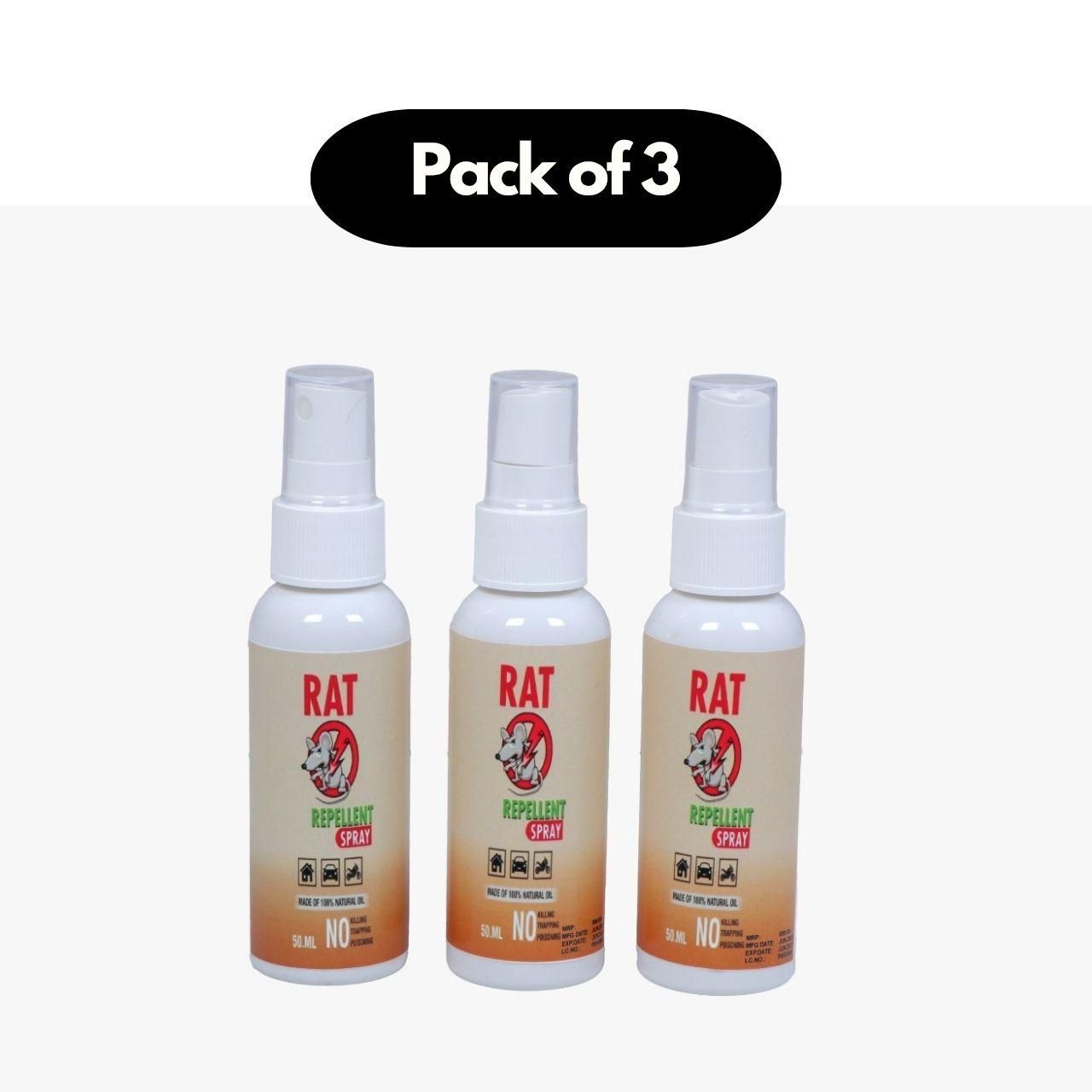 Rat Repellent Spreay 50ML (Pack of 3) - Zidbik
