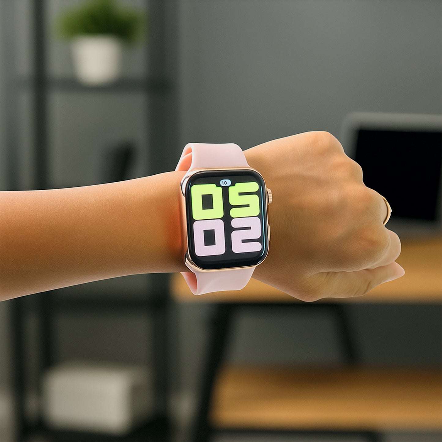 Tx10 Pro Max Large Display Wireless Charging Smartwatch (1 Pc) - Zidbik