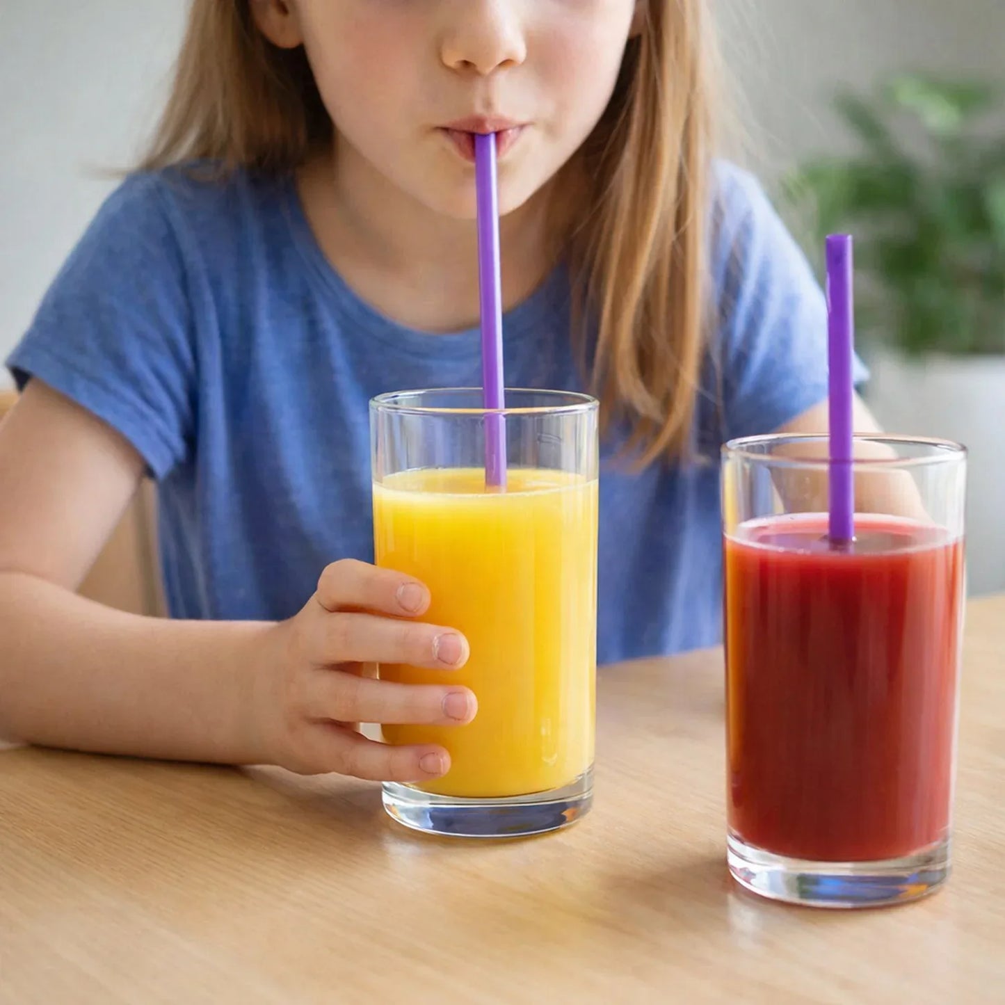 Reusable Plastic Drinking Straws Pack Of 10 - Zidbik