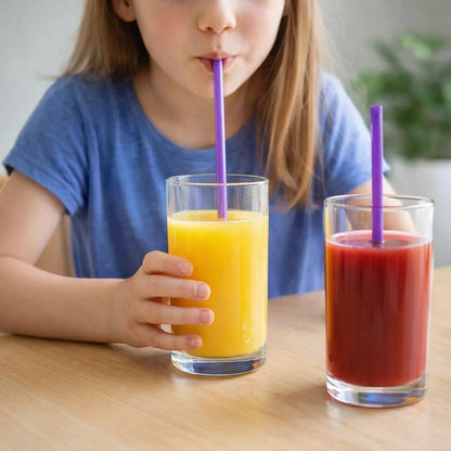 Reusable Plastic Drinking Straws Pack Of 10 - Zidbik