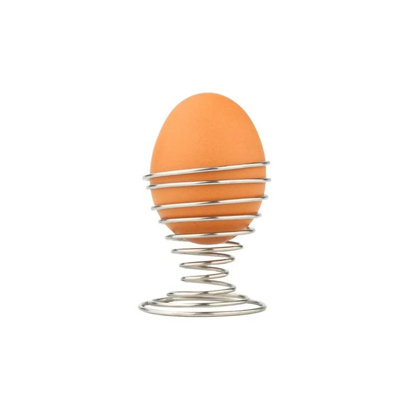 Stainless Steel Spring Egg Cup Holder (1 Pc) - Zidbik