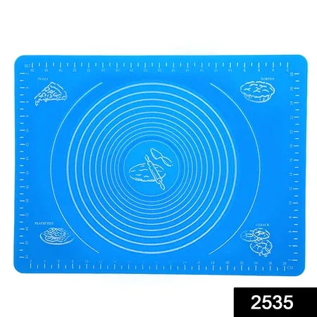 2535 Rolling Mat Silicone Baking Mat Fondant Mat Sheet Chapati - Zidbik