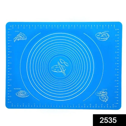 2535 Rolling Mat Silicone Baking Mat Fondant Mat Sheet Chapati - Zidbik