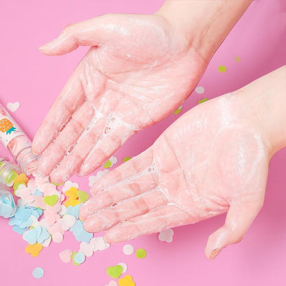 1319 Portable Hand Washing Bath Flower Shape Paper Soap Strips In Test Tube Bottle - Zidbik