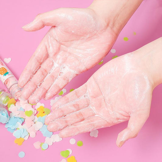 1319 Portable Hand Washing Bath Flower Shape Paper Soap Strips In Test Tube Bottle - Zidbik