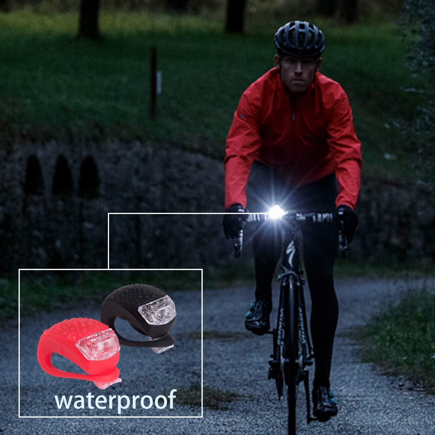 Silicone Led Bike Light Set (2 Pcs Set) - Zidbik
