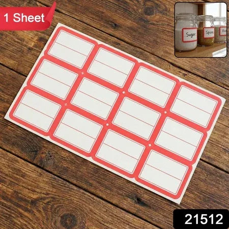 1 Sheets Self-adhesive Label Stickers - Zidbik