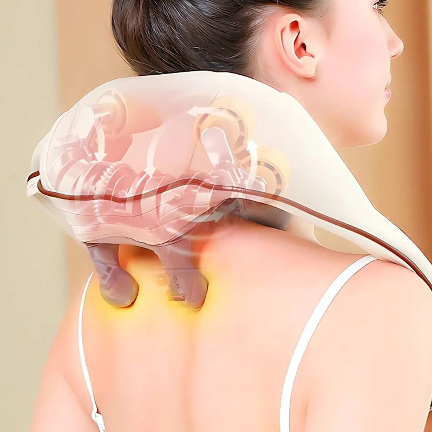 Adjustable Neck Shoulder Massager Medium Belt (1 Pc) - Zidbik