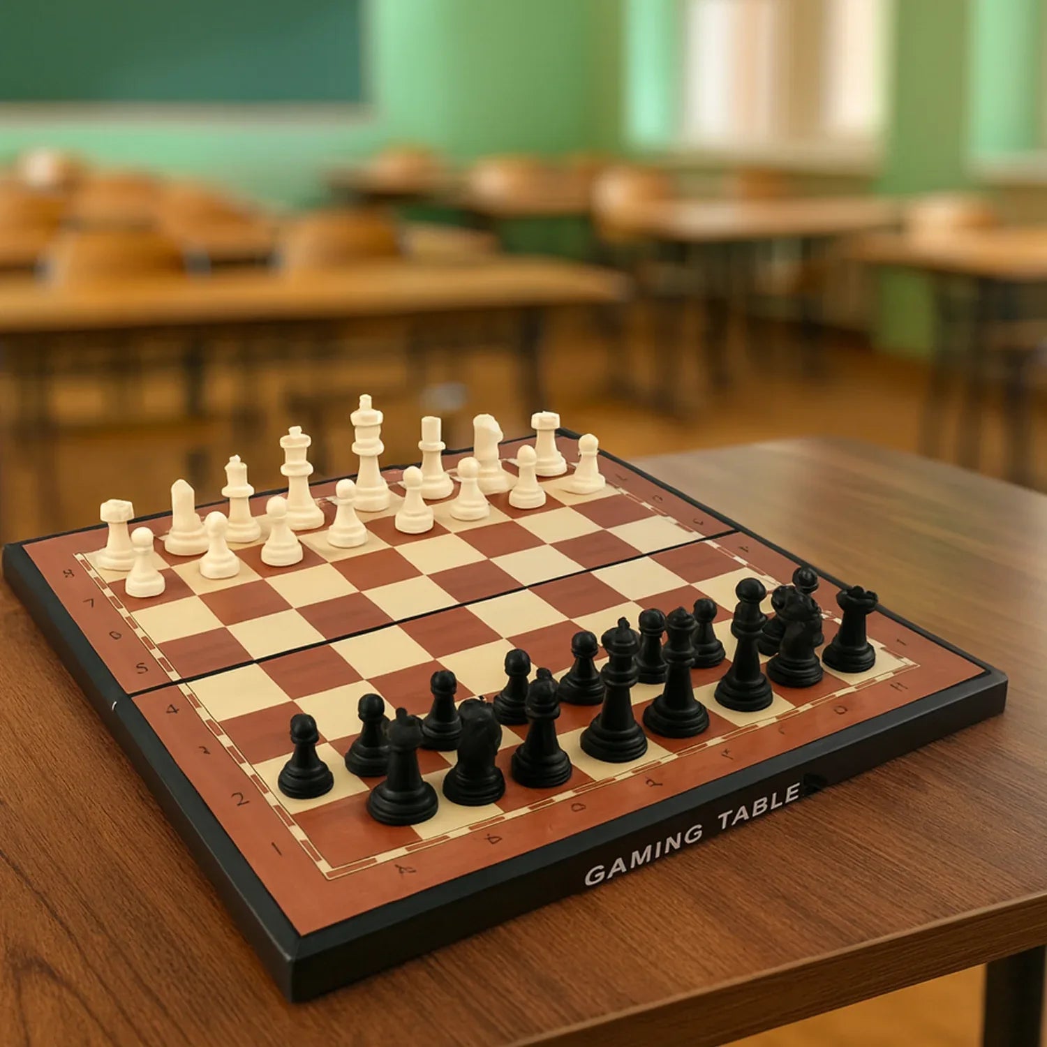 Premium Portable Chess Set Plastic Chess Pieces (1 Set) - Zidbik