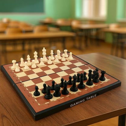 Premium Portable Chess Set Plastic Chess Pieces (1 Set) - Zidbik