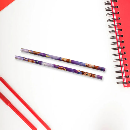 5 In 1 Mix Stationery Gift Set For Kids Stationary Set Including 2 Pencil Ruler Rubber Pencil Sharpener School Office Product Gift (5 Pcs Set) - Zidbik