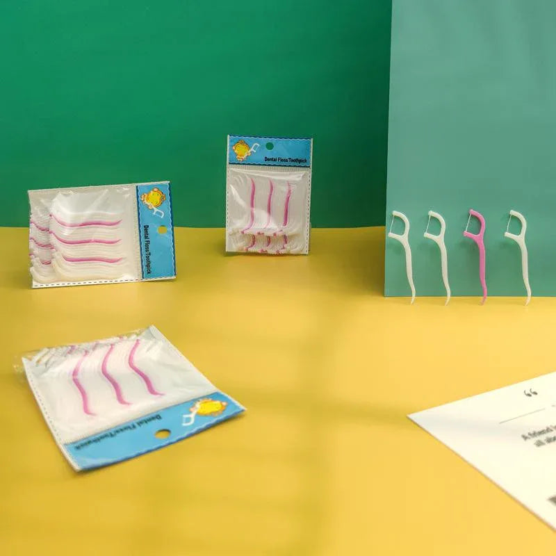 1096 Oral Care Dental Floss Toothpick Sticks - Zidbik