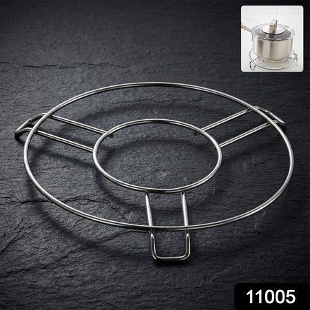 Stainless Steel Round Table Ring Hot Pot Stand (1 Pc) - Zidbik