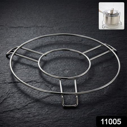 Stainless Steel Round Table Ring Hot Pot Stand (1 Pc) - Zidbik