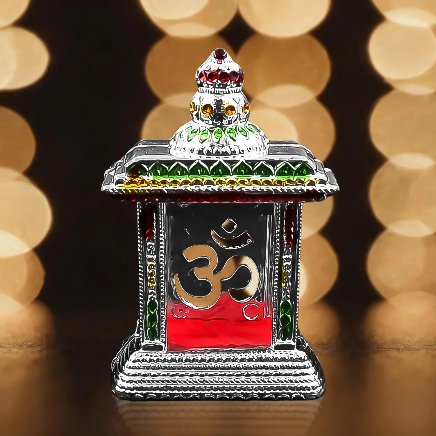 Adhesive Small Om Temple Car Dashboard Temple (1 Pc) - Zidbik