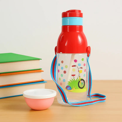0273 Plastic Tranparent Sports Insulated Water Bottle With Dori Straw Easy To Carry High Quality Water Bottle Bpa-free Leak-proof For Kids School For Fridge Office Sports School Gym Yoga (1 Pc 800ml) - Zidbik