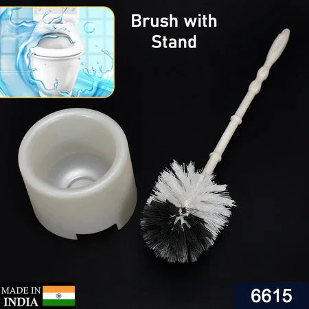 6615 Toilet Cleaning Brush With Potted Holder - Zidbik
