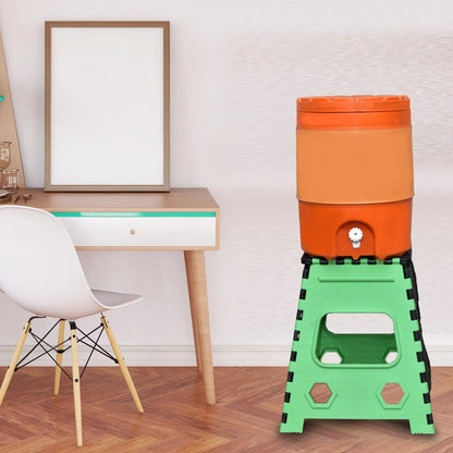 7050 1pc 18inch Folding Stool For Adults And Kids Also For Kitchen Stepping With (Brown Box) - Zidbik