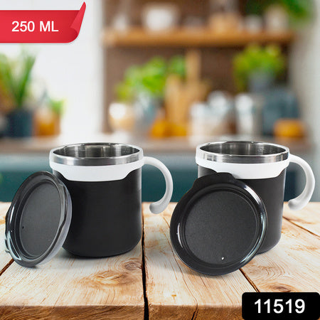 2 Pcs Premium Mocha Mug Set 250 Ml - Zidbik