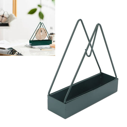 12880 Mosquito Coil Holder Frame Triangular Shape Iron Mosquito Incense Holder Mosquito Repellent Incense Holder Hanging Mosquito Repellent Outdoor Stylish Mosquito Repellent Incense Holder - Zidbik