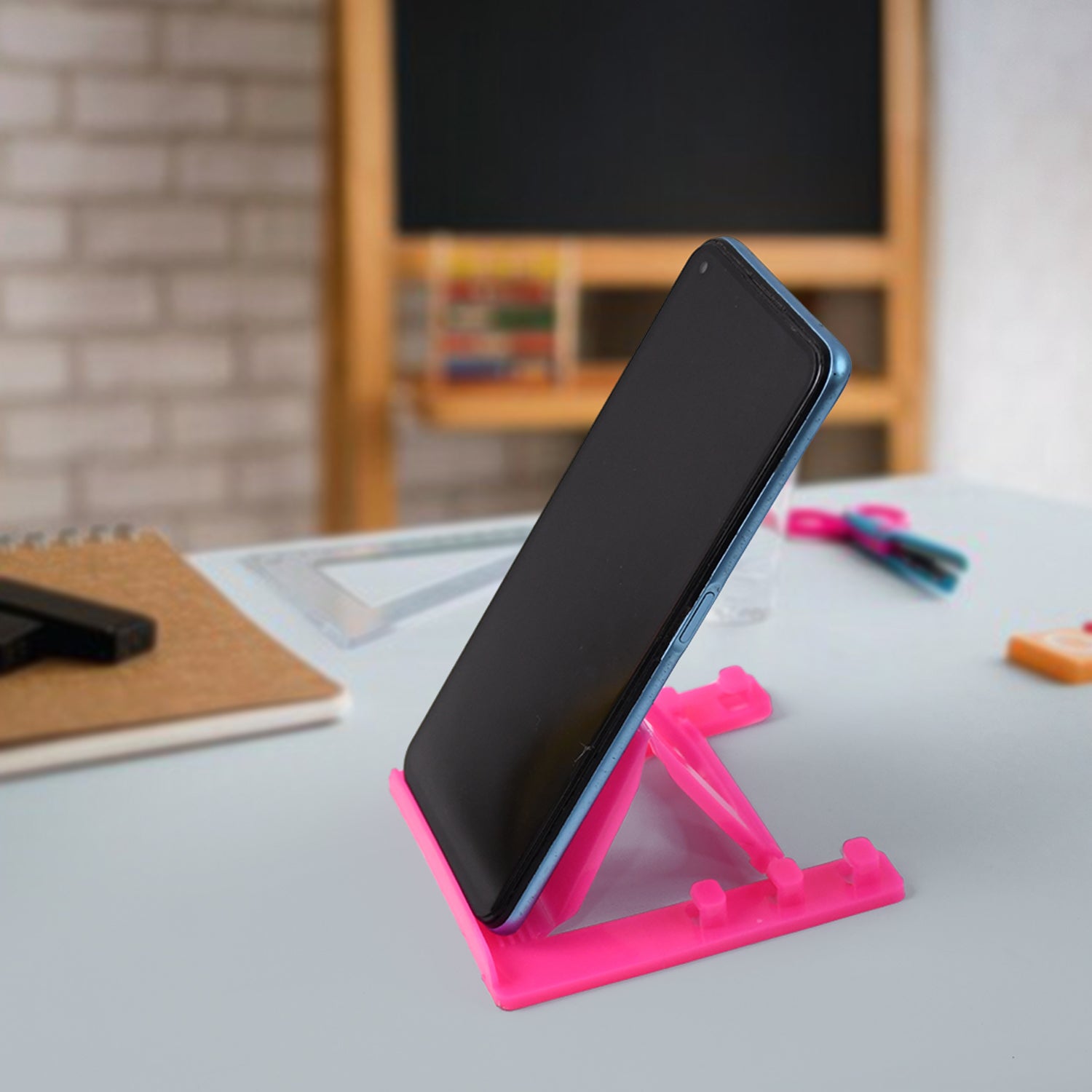 Adjustable Foldable Plastic Mobile Phone Stand Holder (1 Pc) - Zidbik