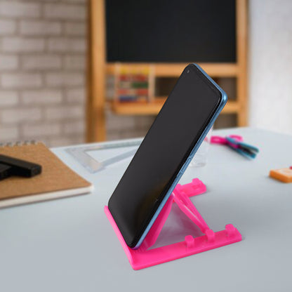Adjustable Foldable Plastic Mobile Phone Stand Holder (1 Pc) - Zidbik