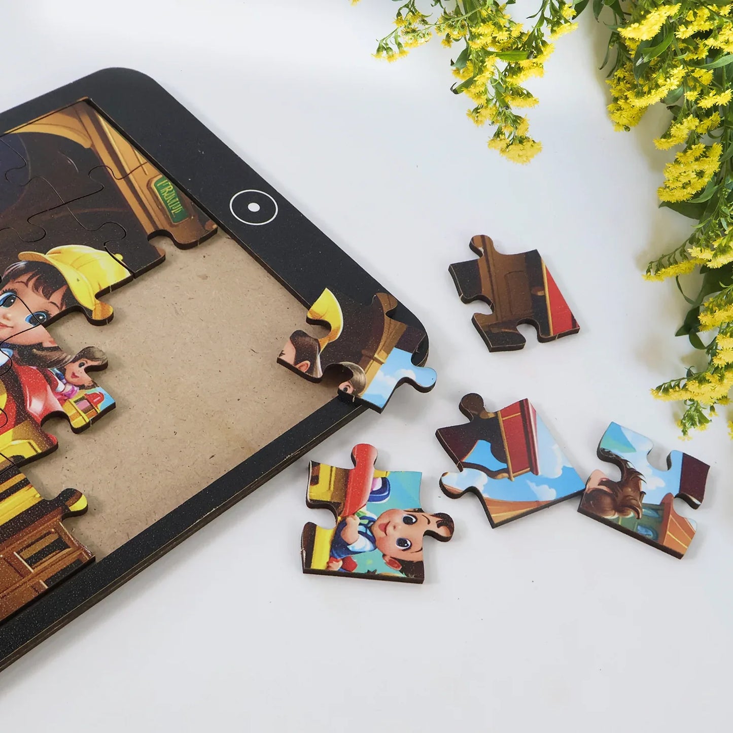 Kids Mini Cartoon Jigsaw Puzzle 1 Pc Mix Design - Zidbik