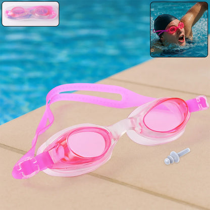 0399a Swimming Goggles With Adjustable Clear Vision Anti-fog Waterproof Swimming Goggles - Zidbik
