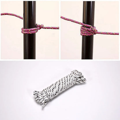 9059 10 Meter Heavy Duty Laundry Drying Clothesline Rope Portable Travel Nylon Cord Sturdy Clothes Line For Outdoor Camping Indoor Crafting Art Projects - Zidbik