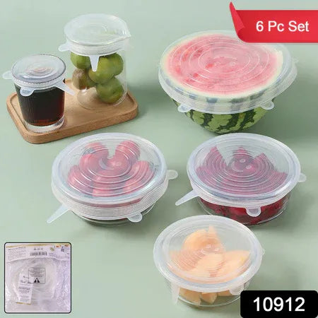 Reusable Stretchable Food Cover Set (6 Pc) - Zidbik