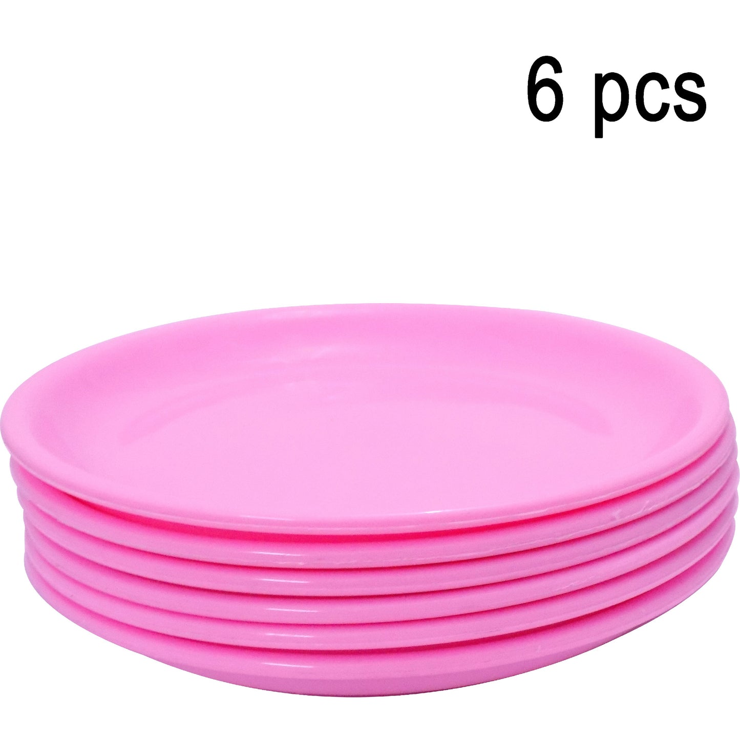 2185 Round Shaped Mini Soup Platesdishes - 6 Pcs - Zidbik
