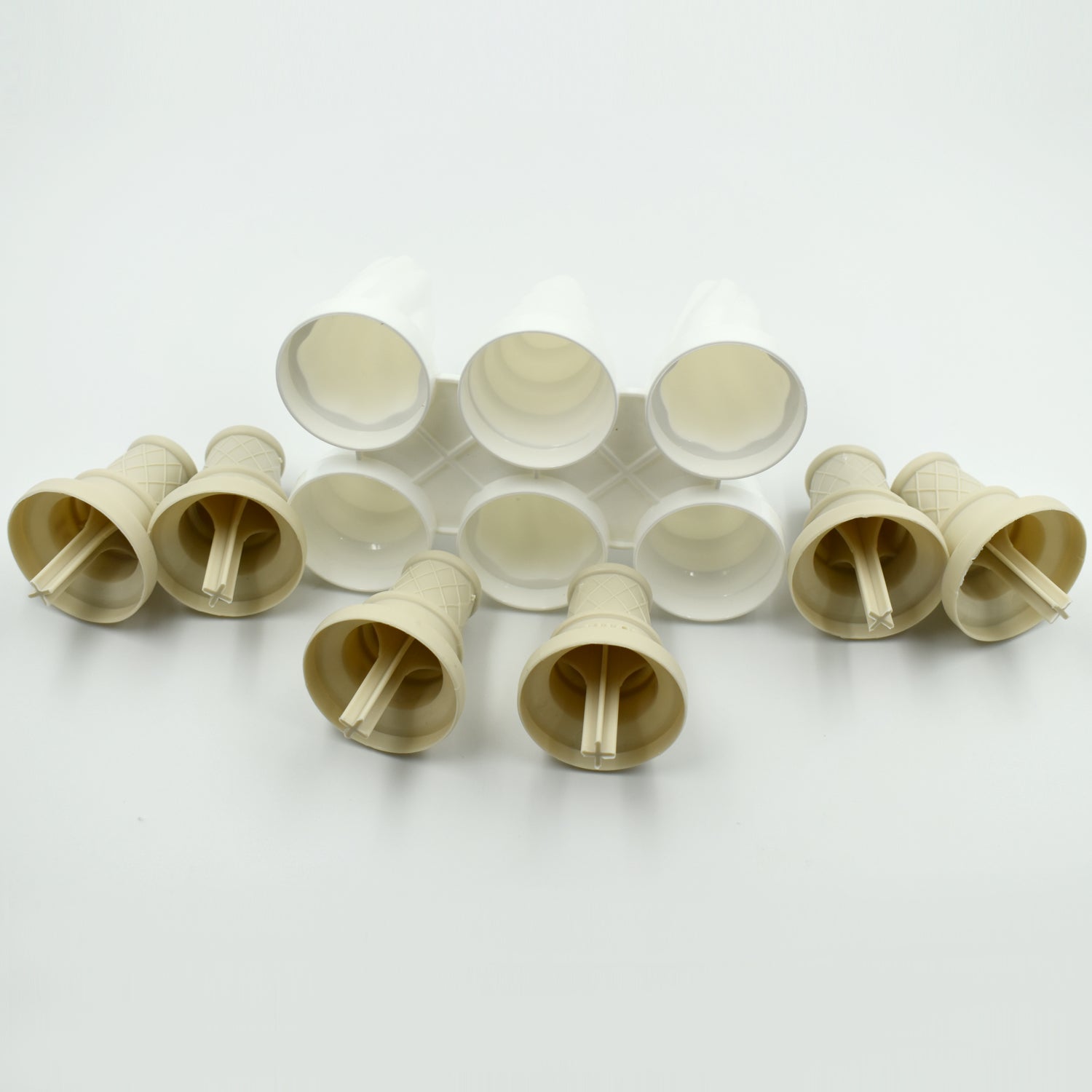 6304 6 Pc Ice Cream Mold Used For Making Ice-creams In All Kinds Of Places Including Restaurants And Ice-cream Parlours Etc. - Zidbik