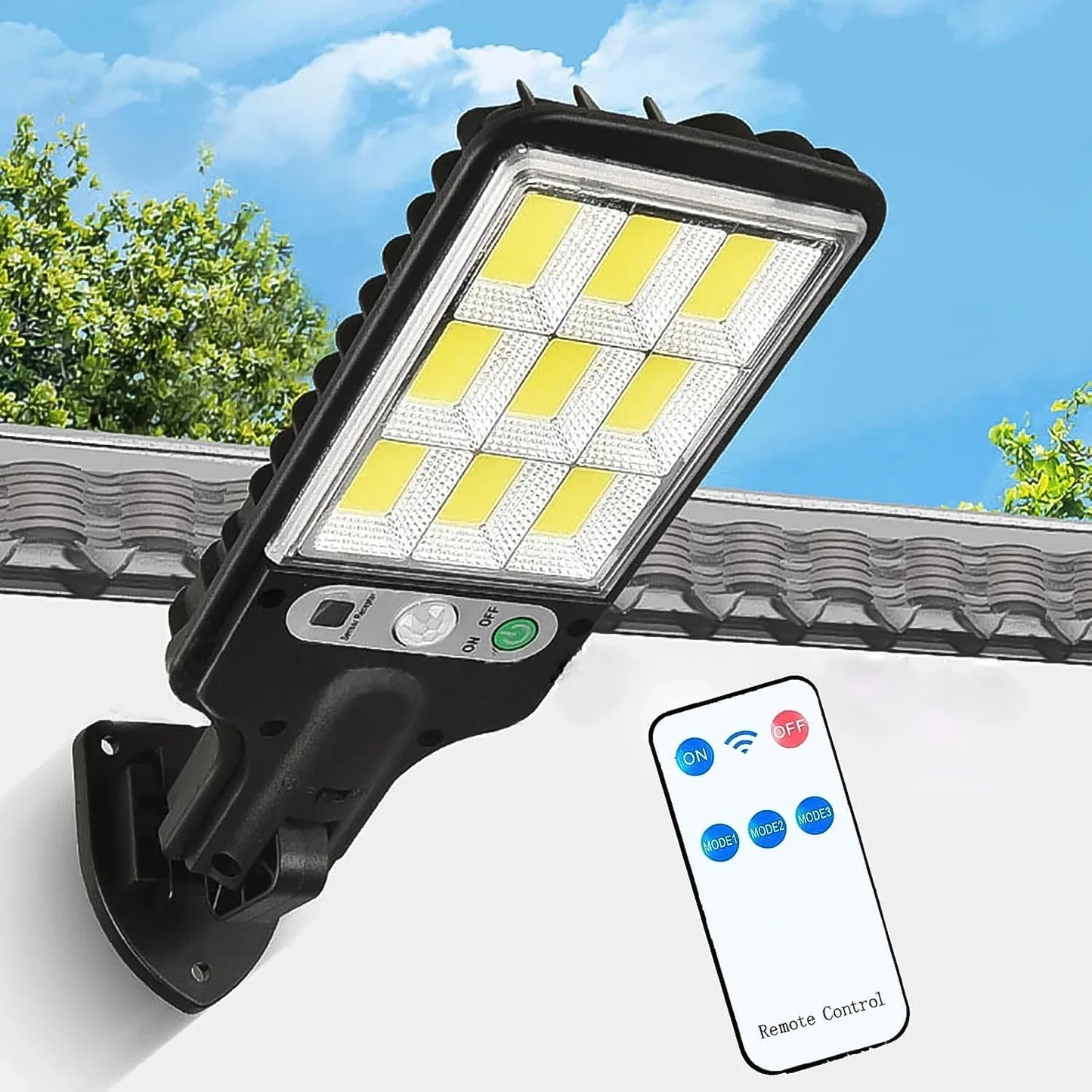 High-power Solar Led Street Light With Motion Sensor Remote Control - Zidbik