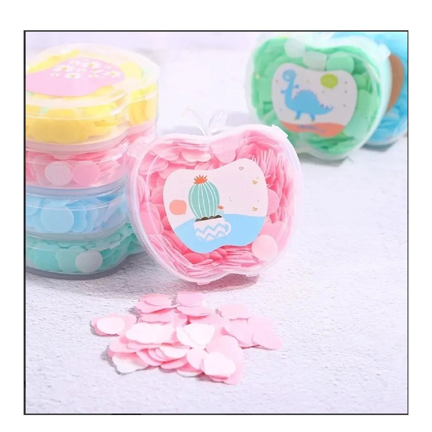 1468 Apple Design Soft Paper Soap - Zidbik