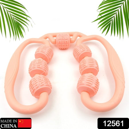 Muscle Massage Roller 8 10 Wheels Relieve Soreness Leg Muscle Roller Fitness Roller Muscle Relaxer Massage Roller Ring Clip All Round Massaging Uniform Force Elastic Pp Drop Shaped For Home Use (1 Pc) - Zidbik