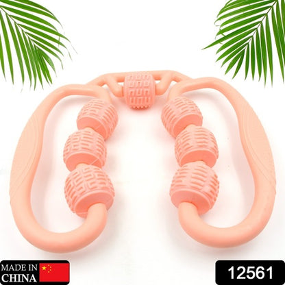 Muscle Massage Roller 8 10 Wheels Relieve Soreness Leg Muscle Roller Fitness Roller Muscle Relaxer Massage Roller Ring Clip All Round Massaging Uniform Force Elastic Pp Drop Shaped For Home Use (1 Pc) - Zidbik