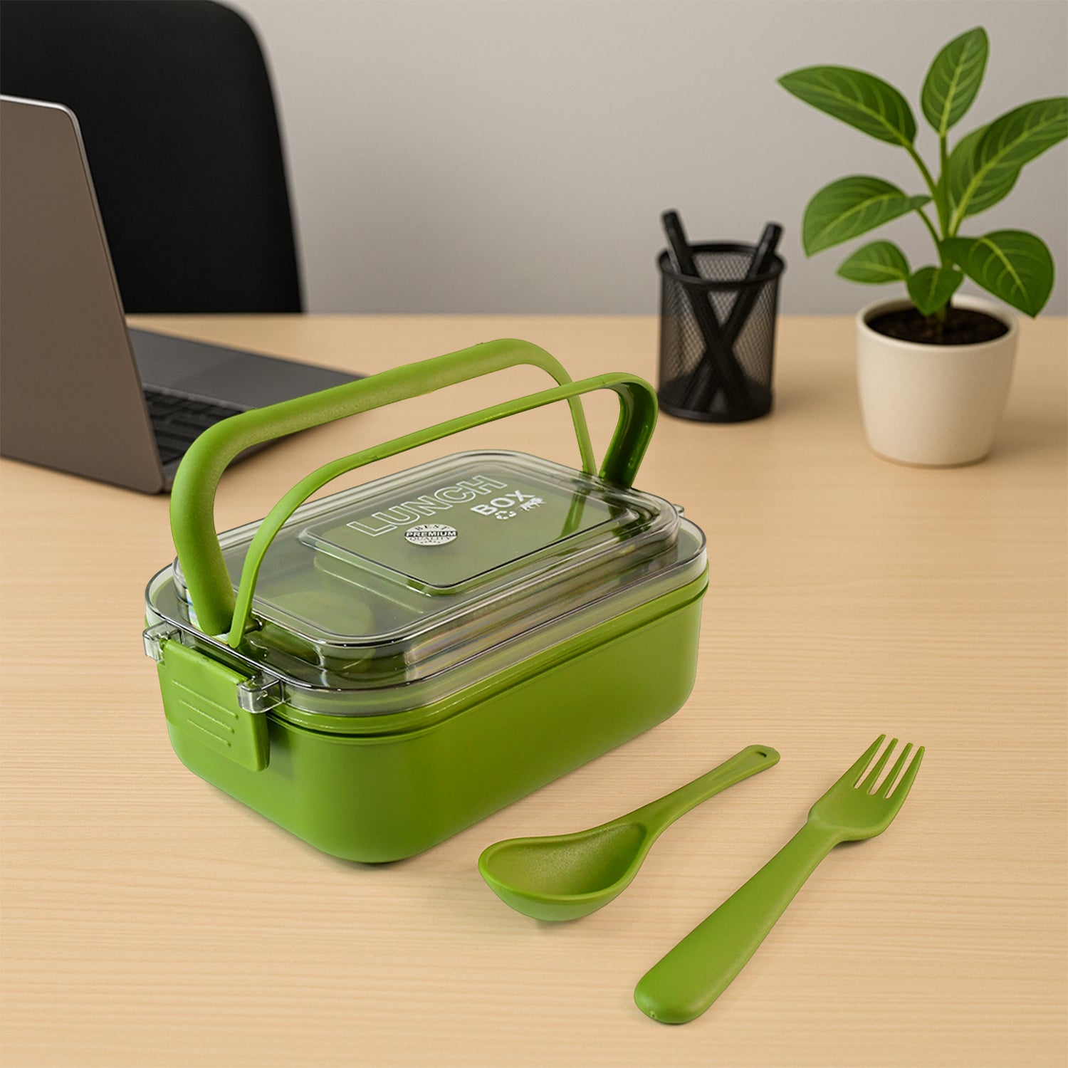 Magic Lunch Box With Leakproof Compartments (1 Pc) - Zidbik