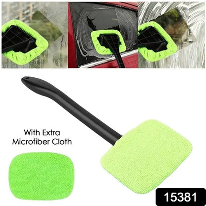 Windshield Clean Car Glass Cleaner Wiper With 1 Extra Microfiber Cloth (1 Pc  38 Cm Long) - Zidbik