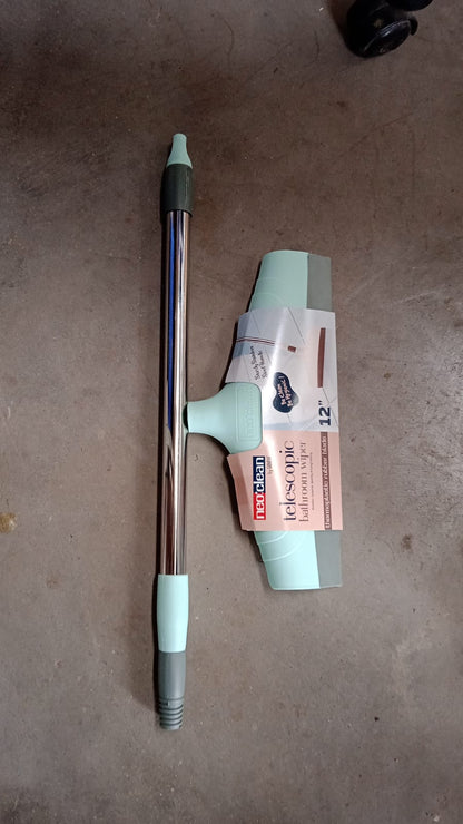 8708 Ganesh Telescopic Bathroom Wiper 12 Inch (30 Cm) - Zidbik