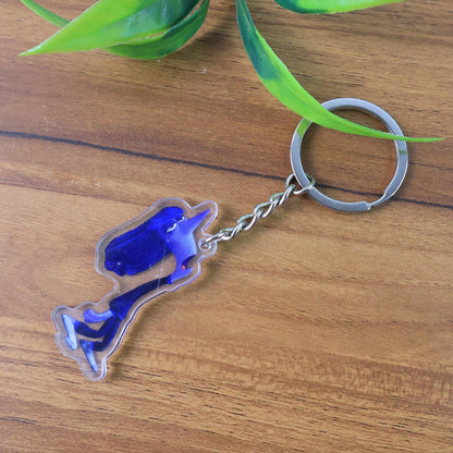 Cute Cartoon Character Acrylic Keychain (1 Pc) - Zidbik