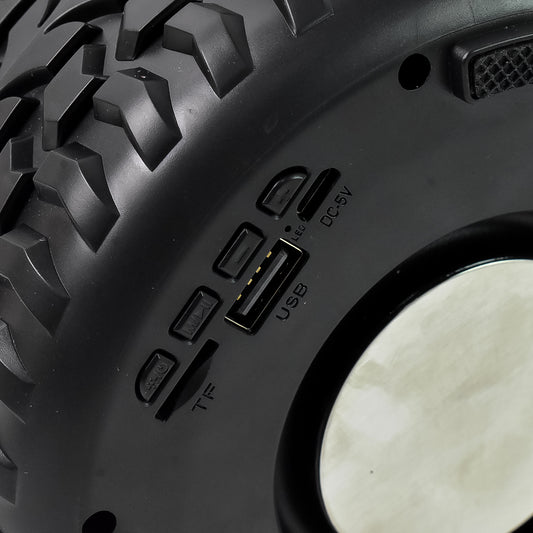 Portable Tyre  Wheel Shape Wireless Bluetooth Speaker (1 Pc) - Zidbik