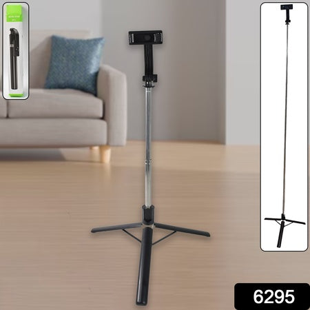 Selfie Stick With Tripod Stand (1 Pc  160 Cm Long Approx) - Zidbik