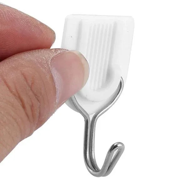 1627 Adhesive Sticker Abs Plastic Hook Towel Hanger For Kitchenbathroom - Zidbik