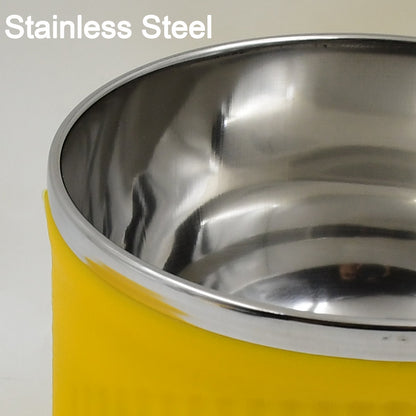 2933 Maggie Bowl With Lid And Handle Soup Bowls For Easy Perfect Breakfast Cereals Fruits Ramen Beverages Essentials Dishwasher Safe Double Layer - Zidbik