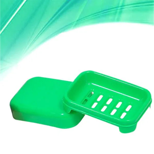 1128 Covered Soap Keeping Plastic Case For Bathroom Use - Zidbik